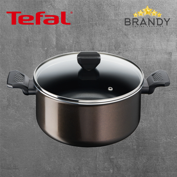 Easy Cook & Clean Pot - Non-Stick Aluminum with Glass Lid