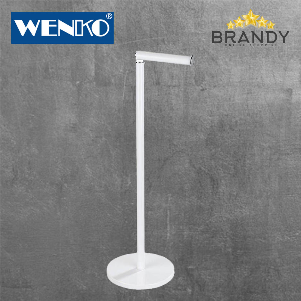 Toilet Roll Holder White - Stainless Steel, Holds 5 Rolls