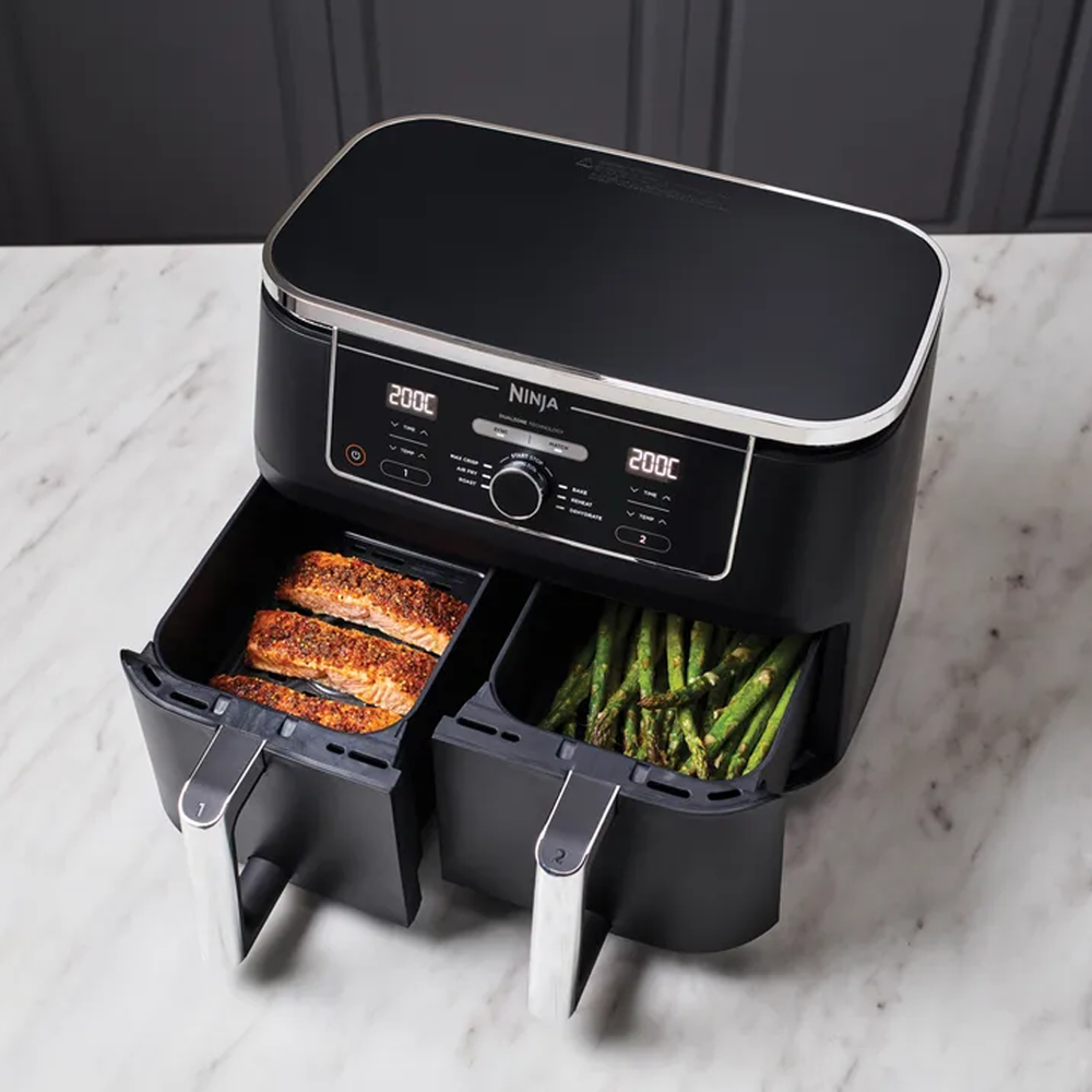 Foodi Max Dual Air Fryer Digital 9.5L with Dual Cooking Zones and Touch Screen