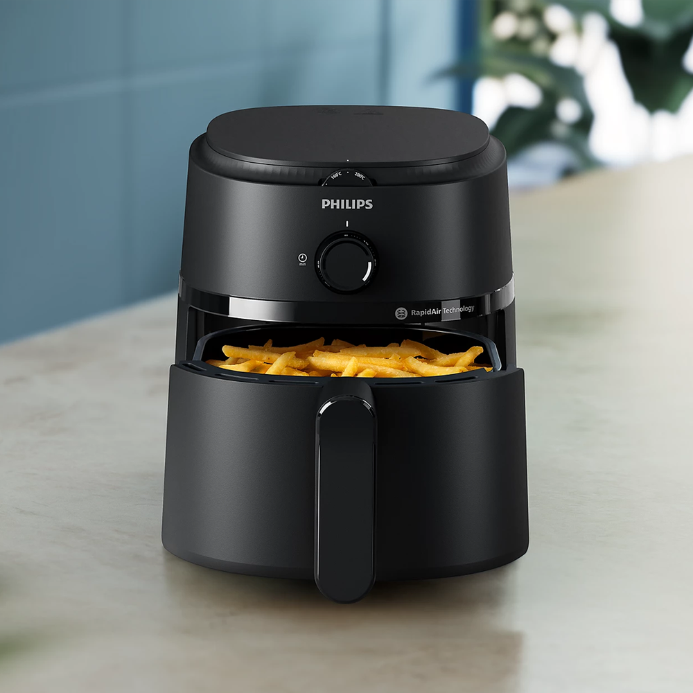 Air Fryer 3.2L NA110 Rapid Air Technology Healthy Fryer, 12-in-1 Functions, Black