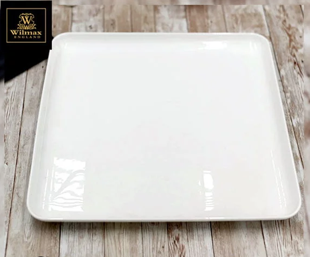 Square Porcelain Plate - 19x19cm, 24.5x24.5cm