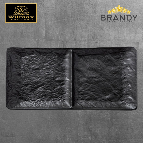 SlateStone 2 Section Dish 27x13cm Porcelain