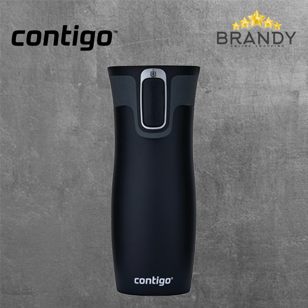 West Loop Matt Black Travel Mug 470ml