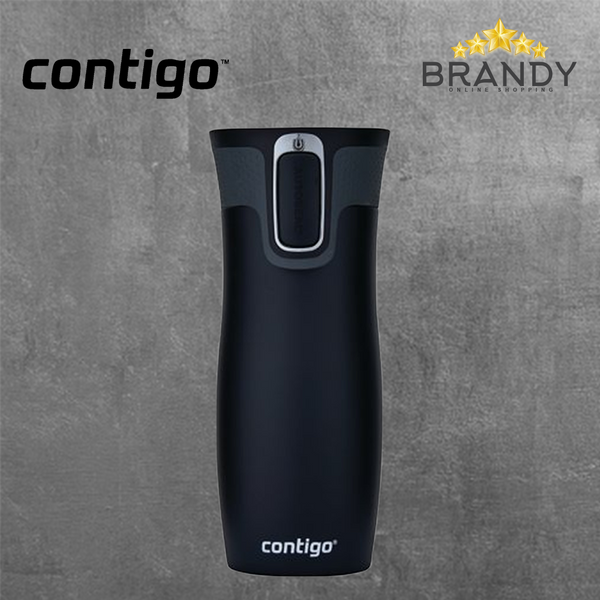 West Loop Matt Black Travel Mug 470ml