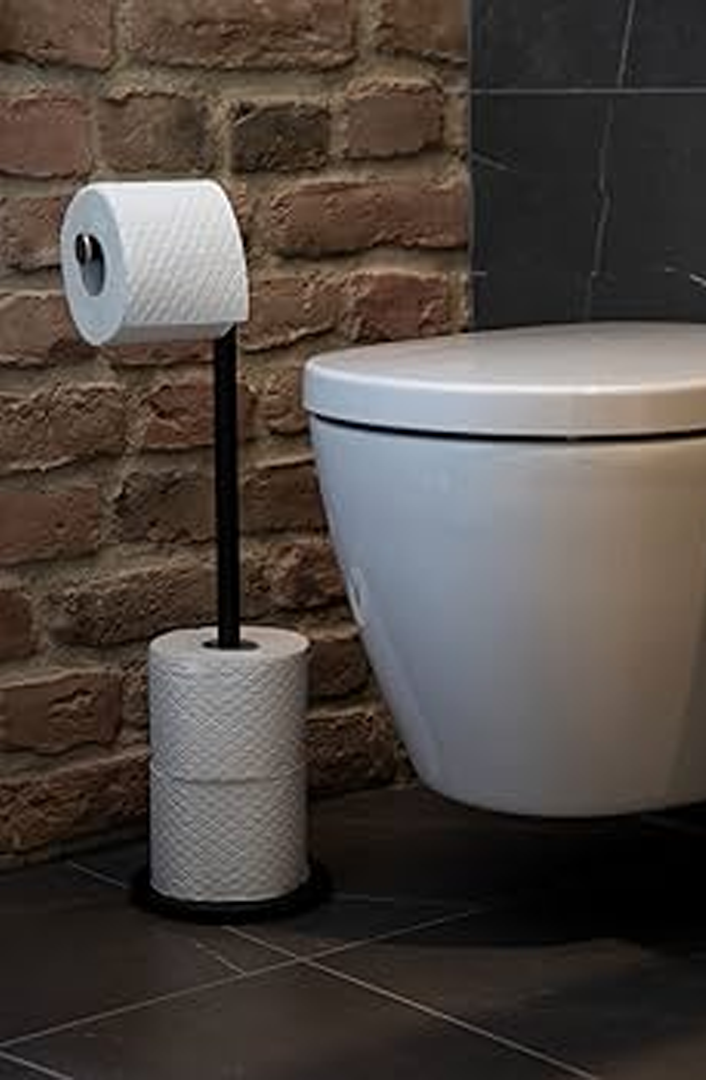 Toilet Roll Holder Black