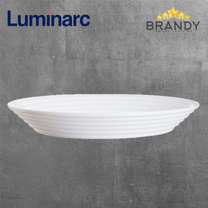 Harena White Oval Plate 33cm Opal Glass