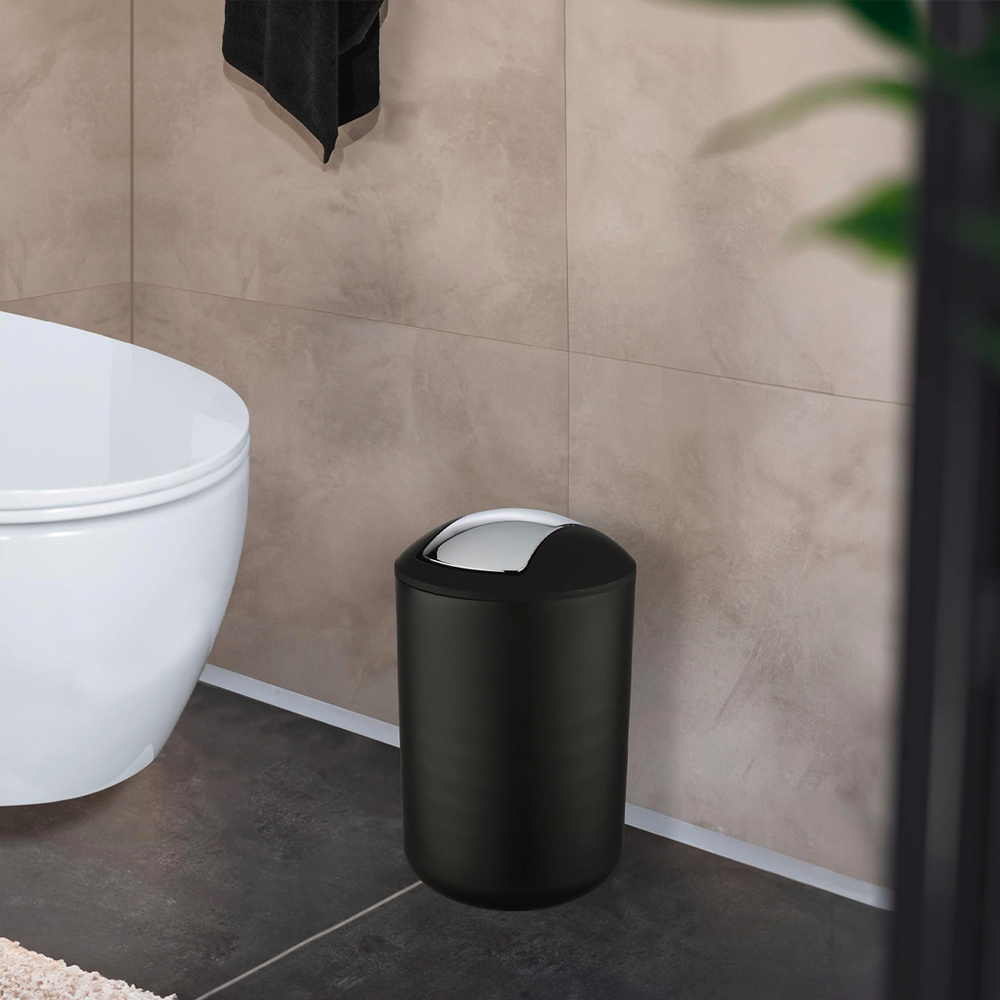 Brasil Black Bin 6.5L with Swing Cover