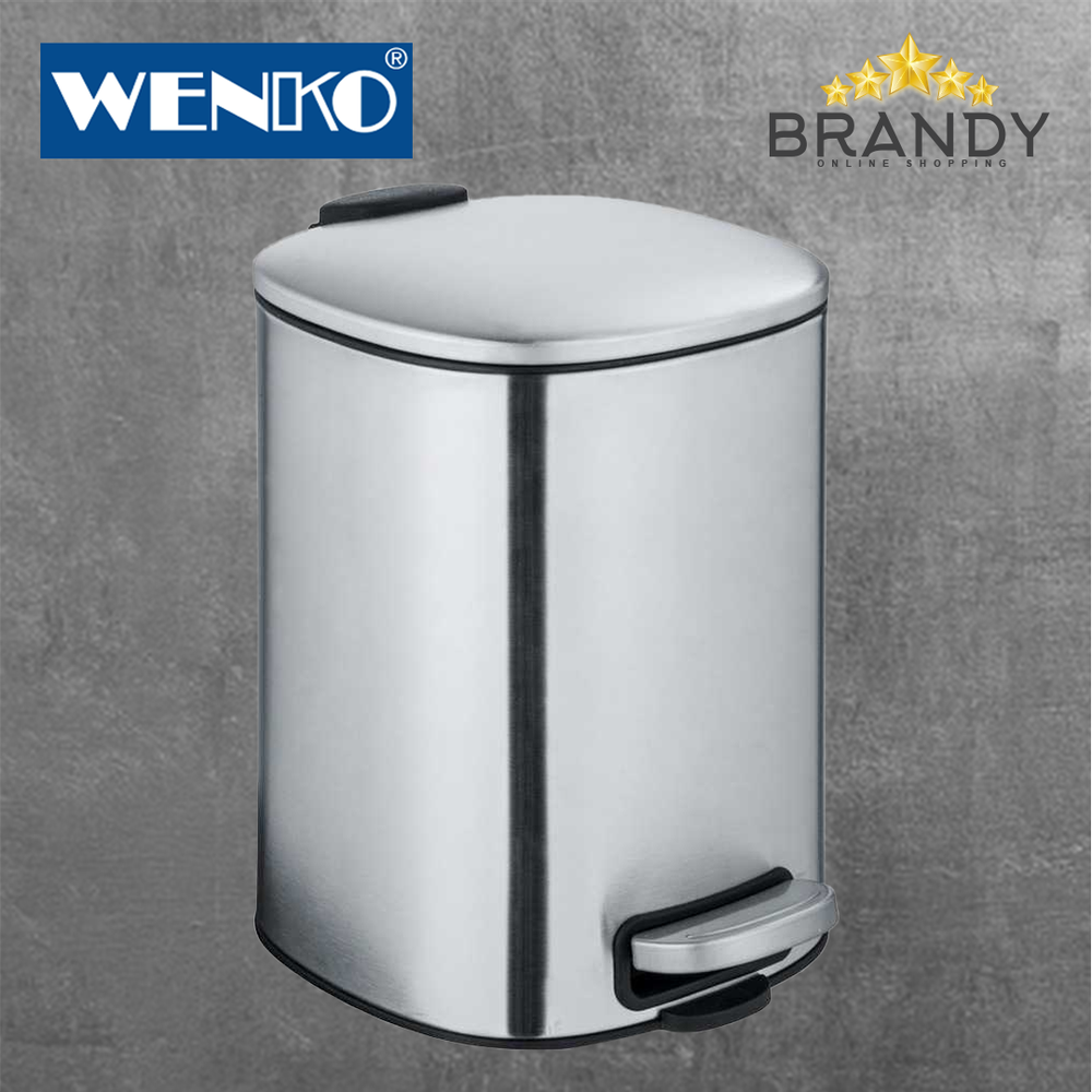 Alassio Matt Stainless Bin 5L