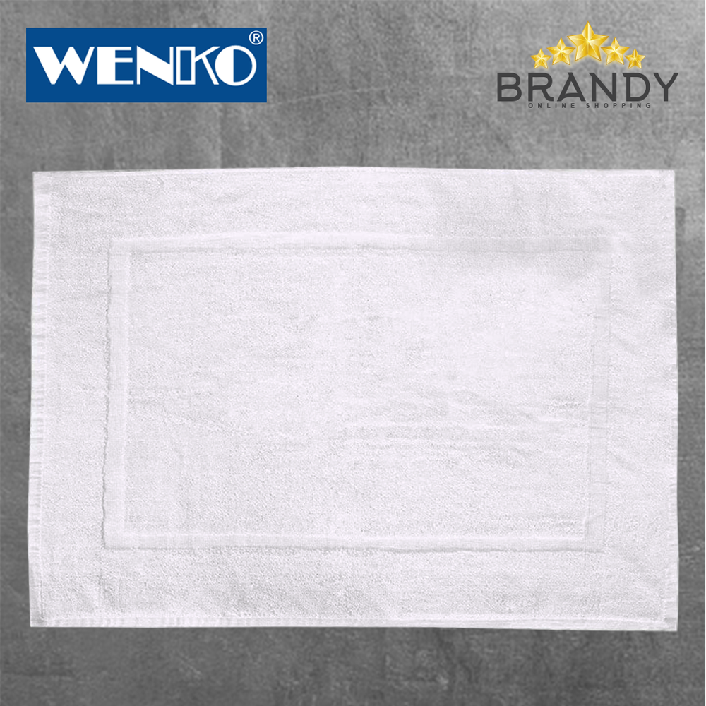 Bathroom Mat White 70x50cm