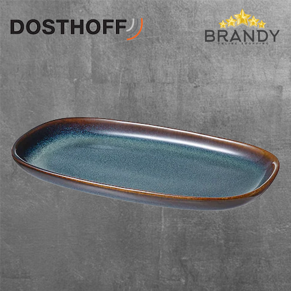 Ocean Blue Oval Plate - Porcelain, 20x13cm & 31x19cm