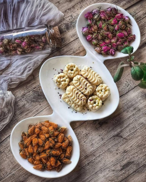 Divided Platter 37cm Porcelain Serveware