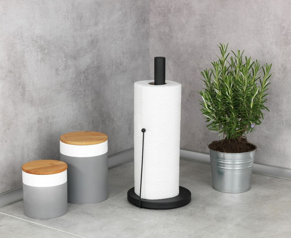 Kitchen Roll Holder Black