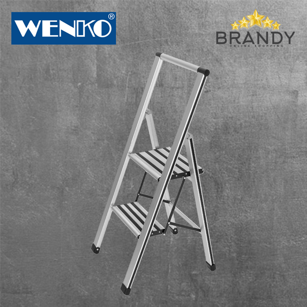 Aluminium Folding 2-Step Stepladder