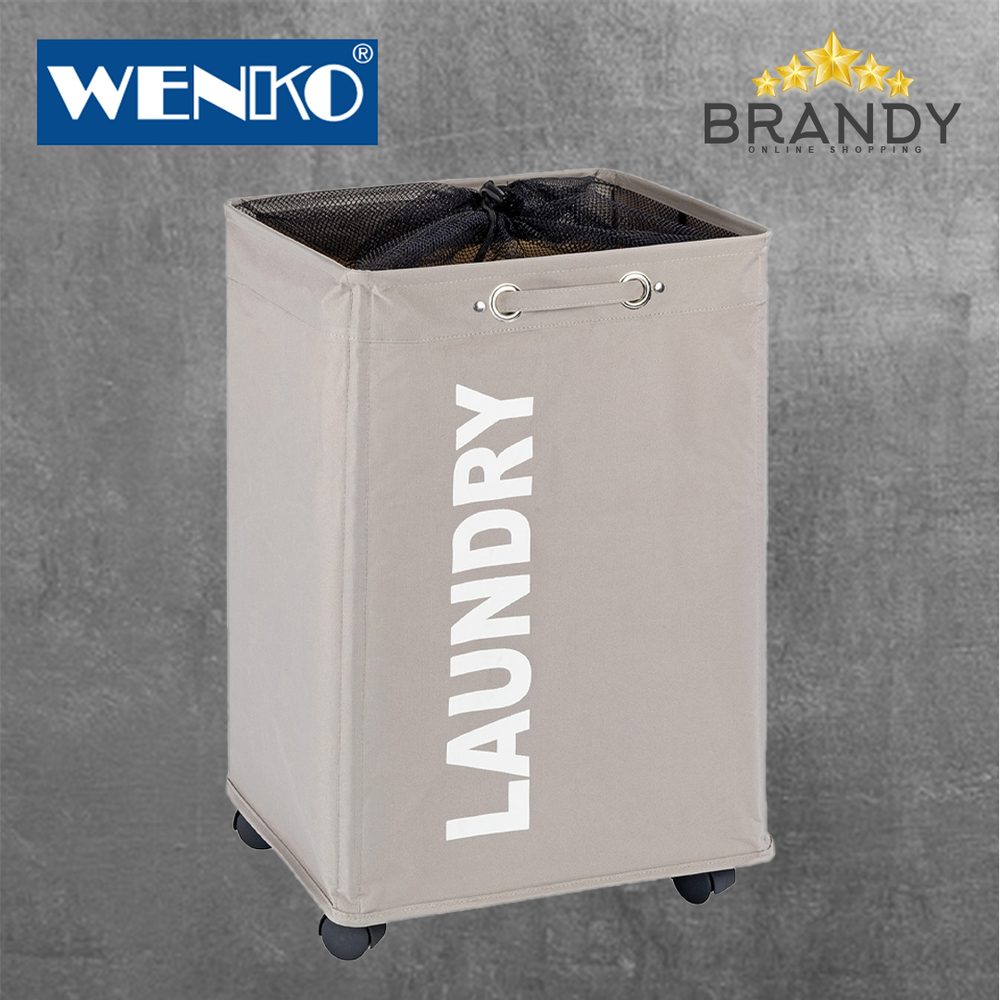 Quadro Beige Laundry Basket