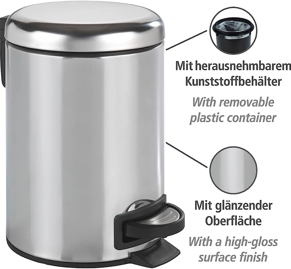 Leman Stainless Pedal Bin