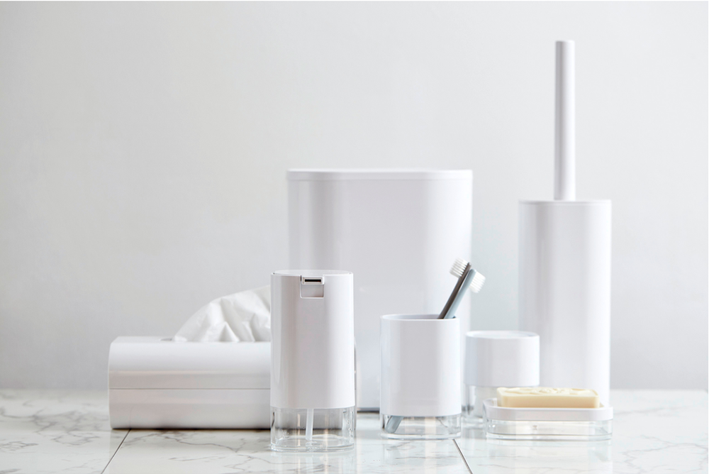 Oria White Tumbler Acrylic Bathroom Accessory