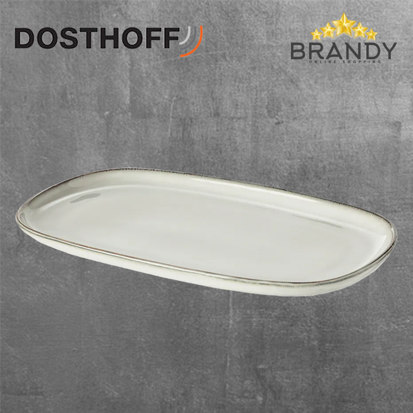 Sandy Grey Oval Plate
