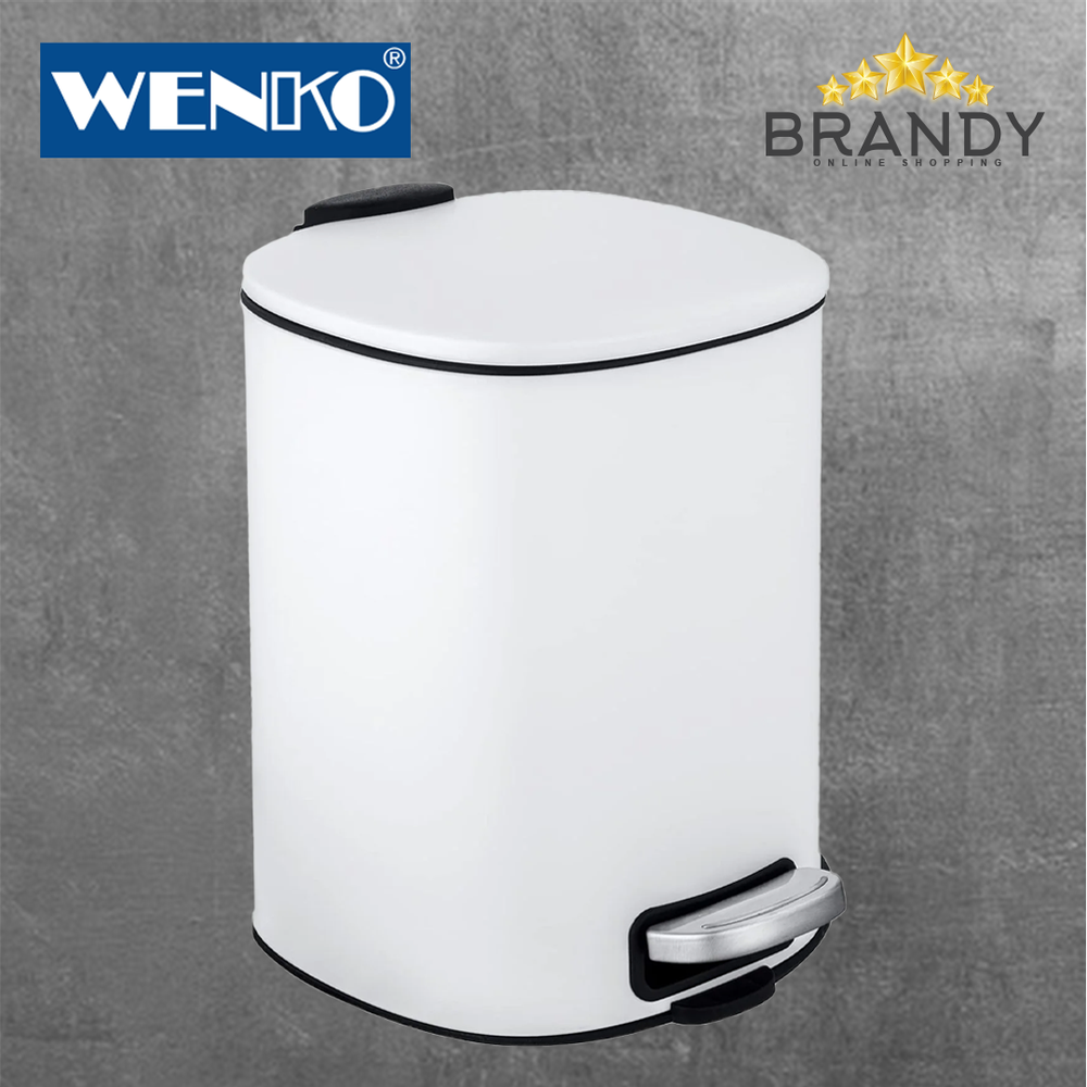 Alassio White Bin 5L