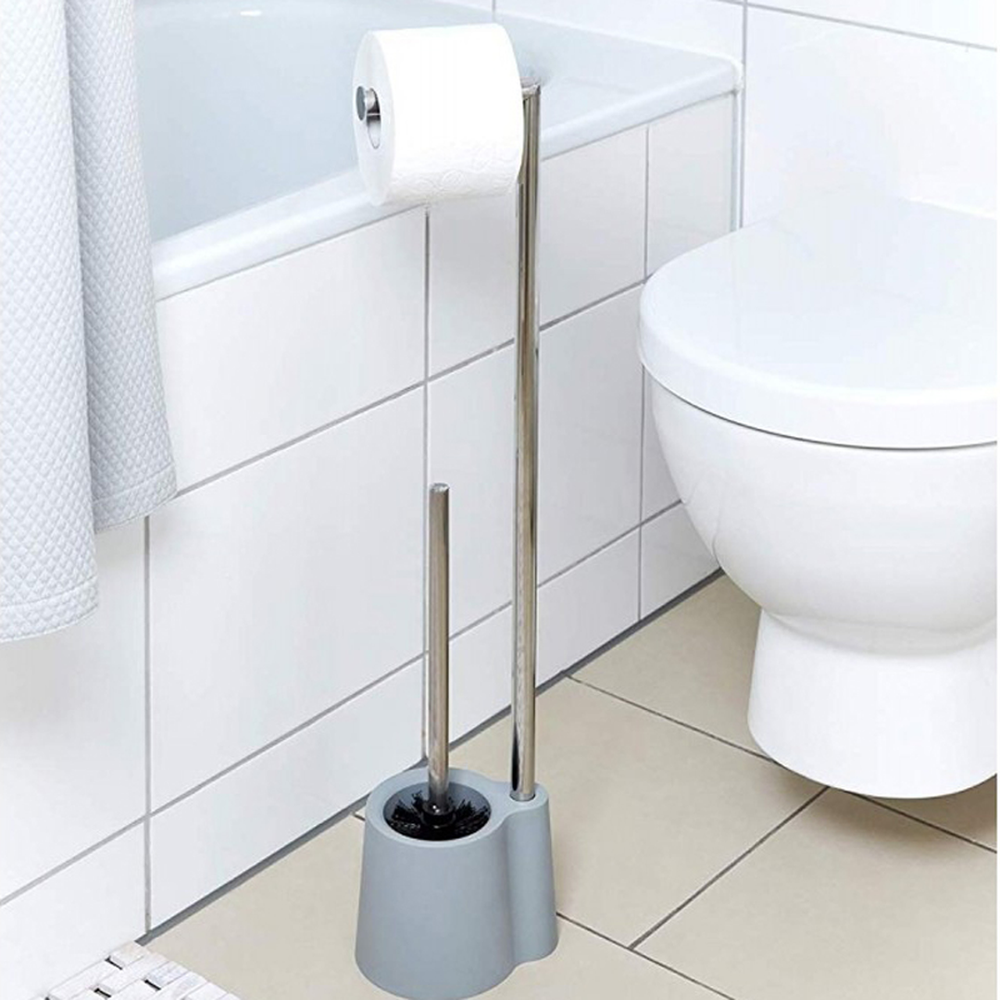 Avola Grey Toilet Brush Set