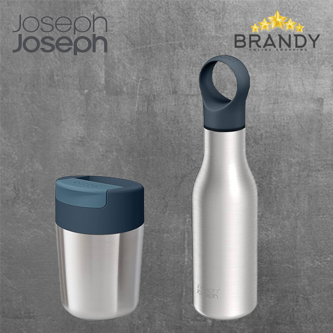 Joseph Joseph Loop & Sipp Travel Bottle and Mug Set 500ml + 340ml