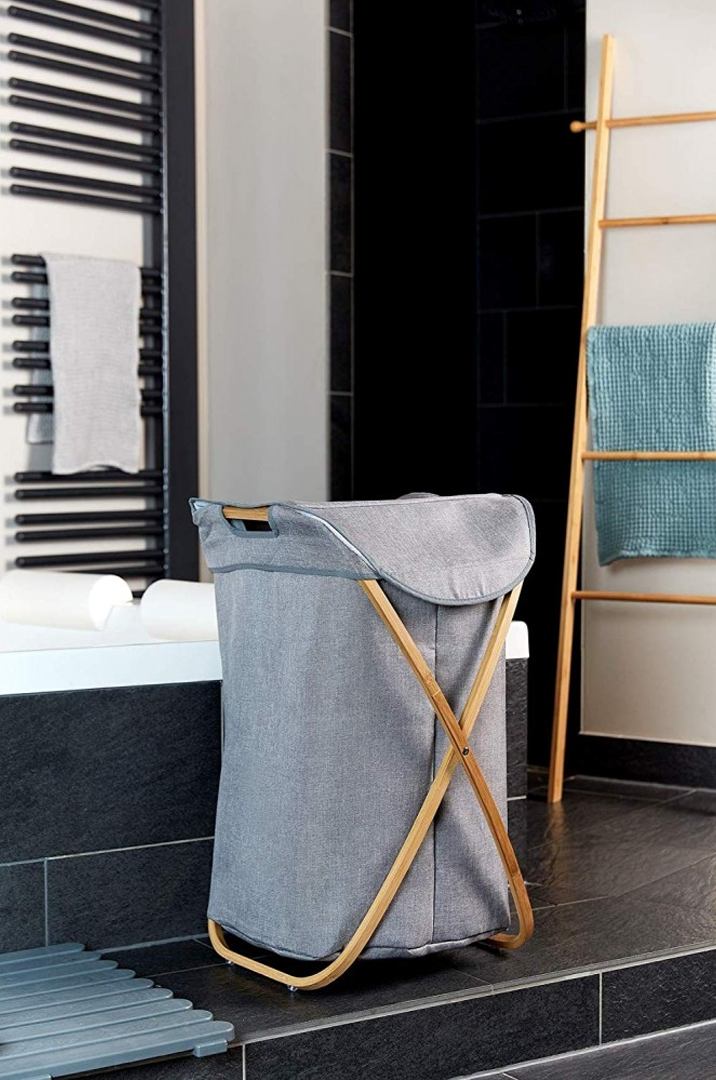 Bahari Bamboo Laundry Basket
