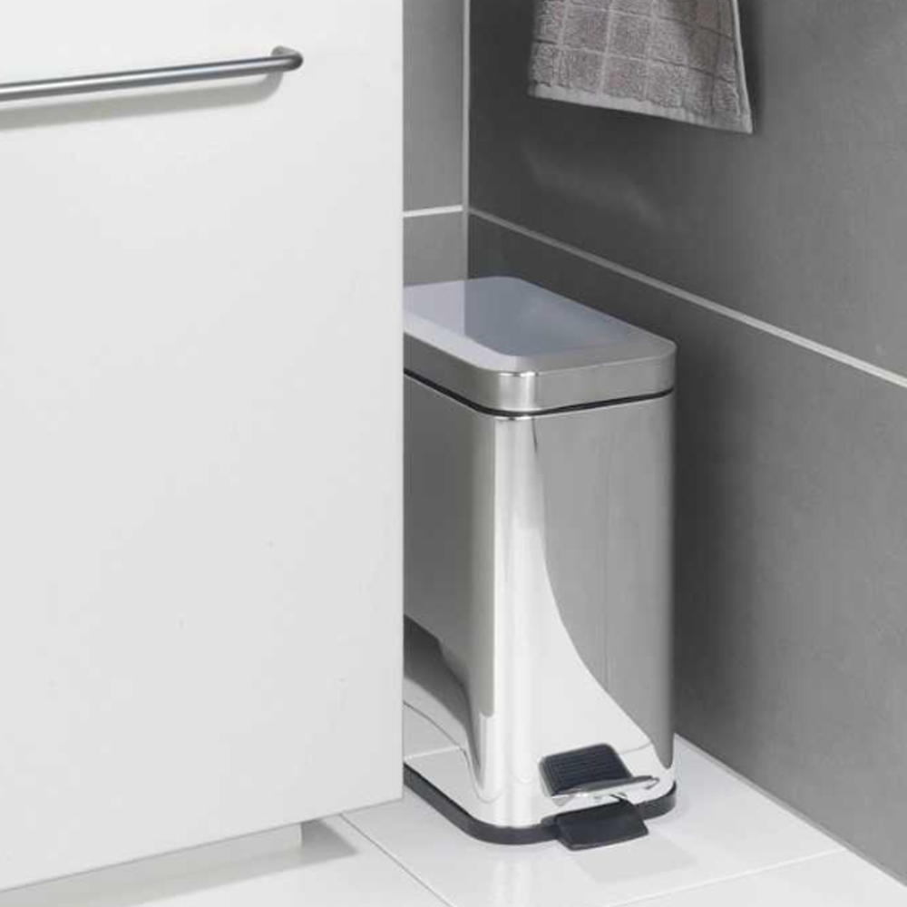 Wenko Stainless Steel Pedal Bin 5L