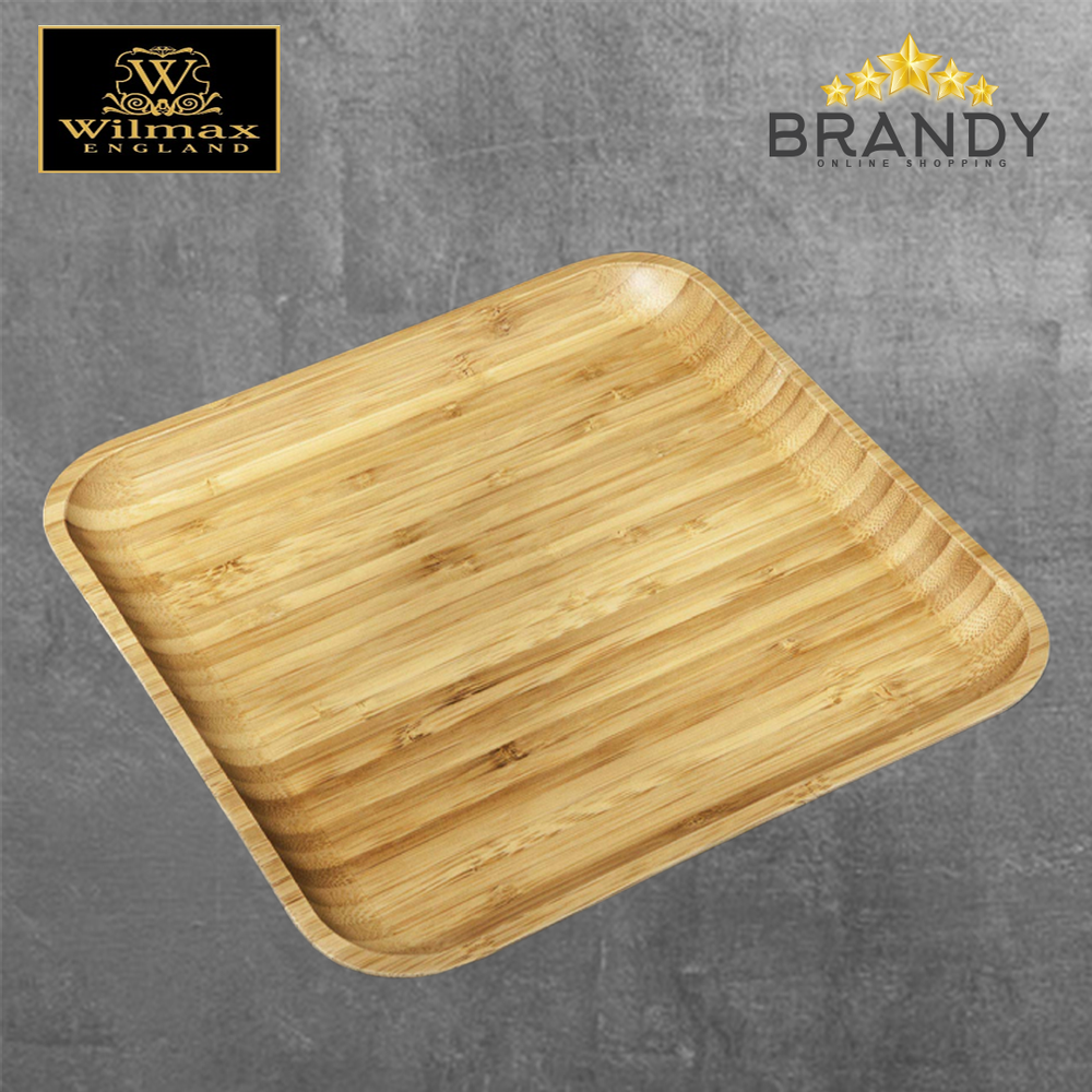 Bamboo Square Serving Plate - Eco-Friendly Serveware
