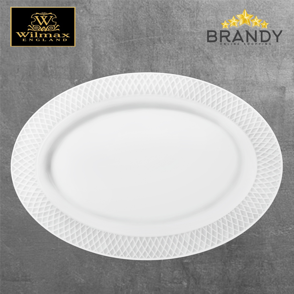 Julia Oval Plate 35cm Porcelain