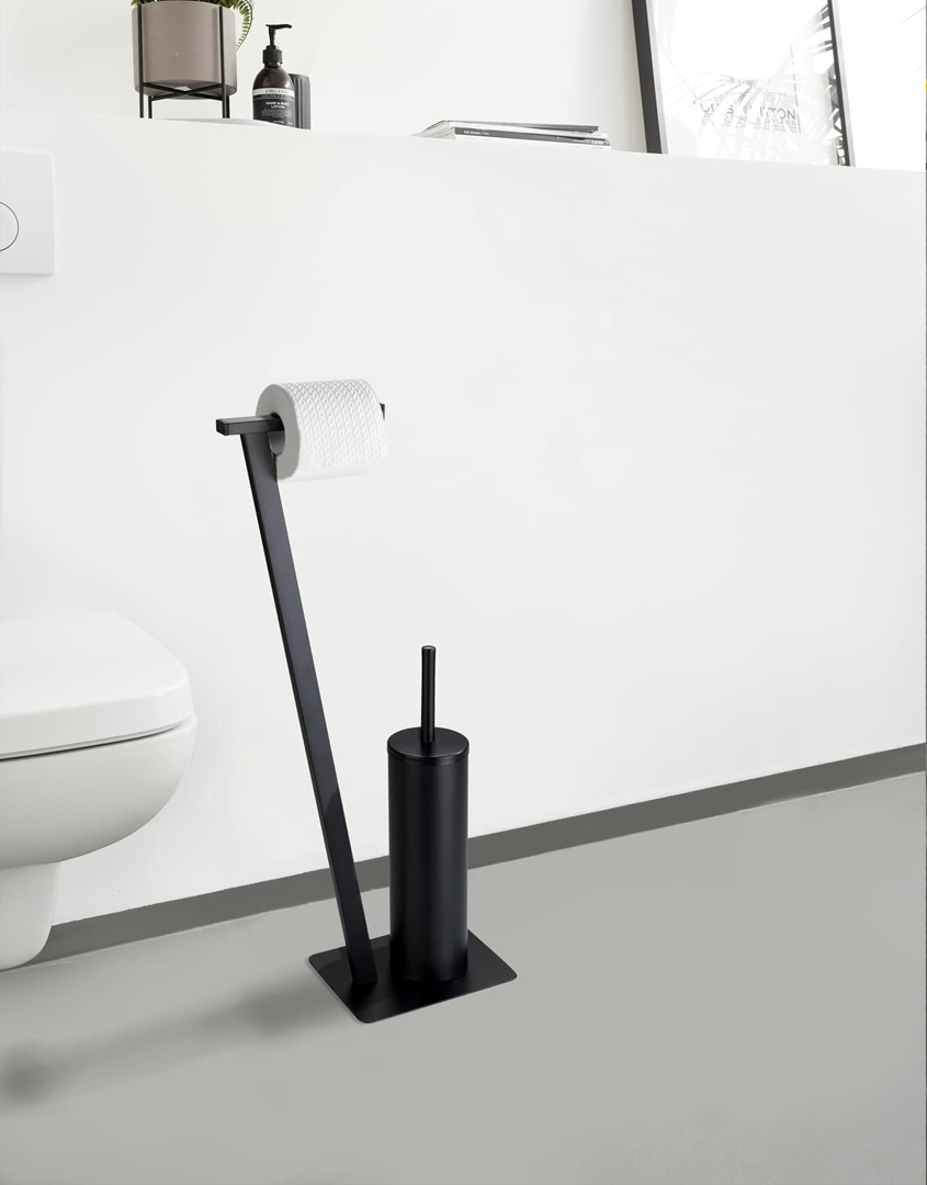 Lirio Black Toilet Brush Set