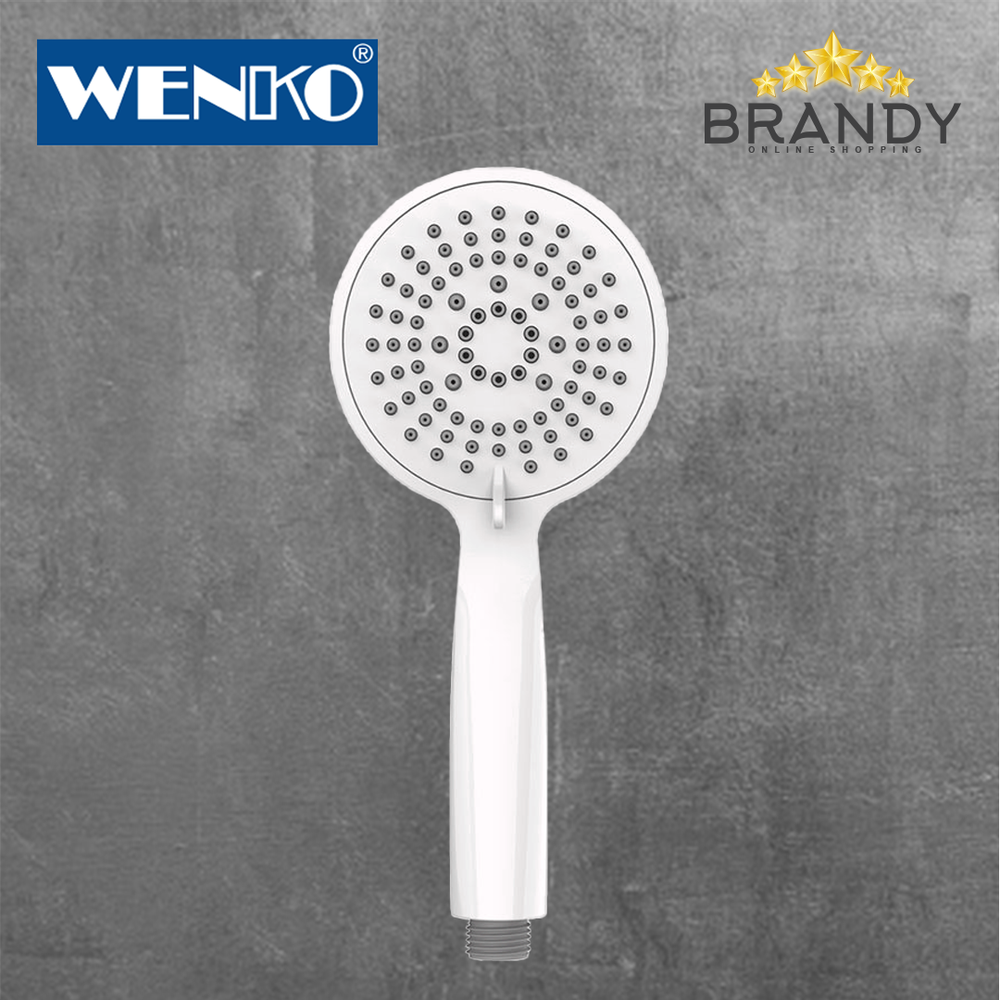 Young White Shower Head 11cm with 5 Water Jets