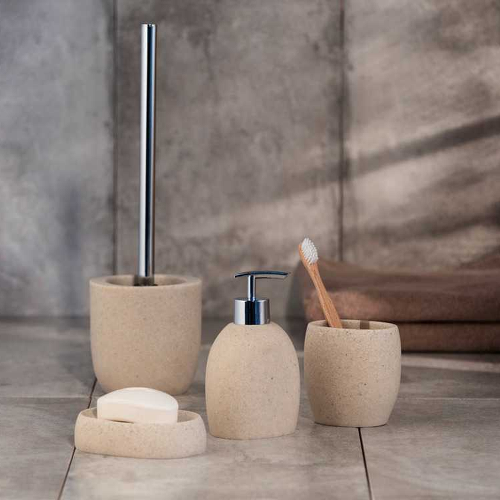 Puro Beige Toilet Accessories Set