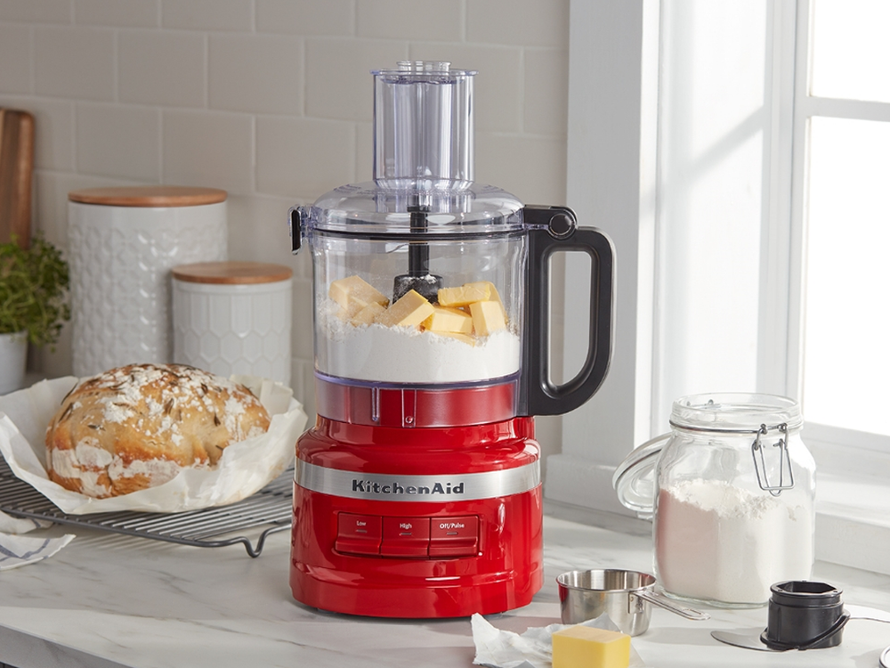 KitchenAid Food Processor Red 2.1L with Attachments