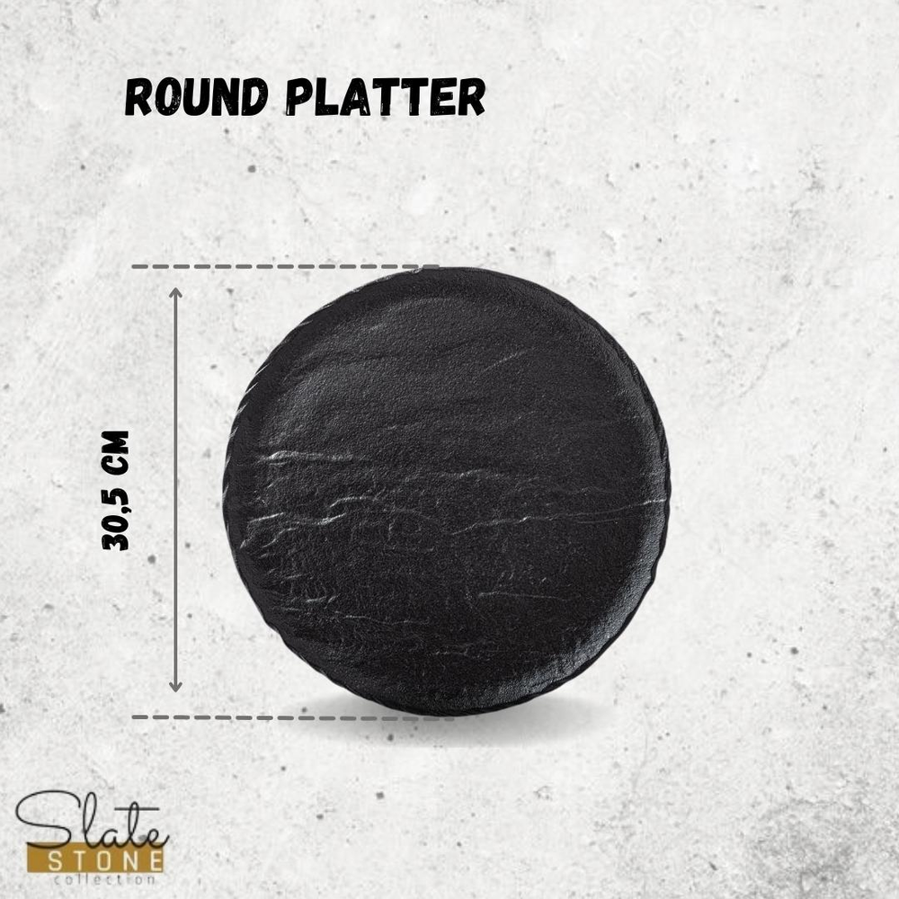 SlateStone Round Platter 30.5cm