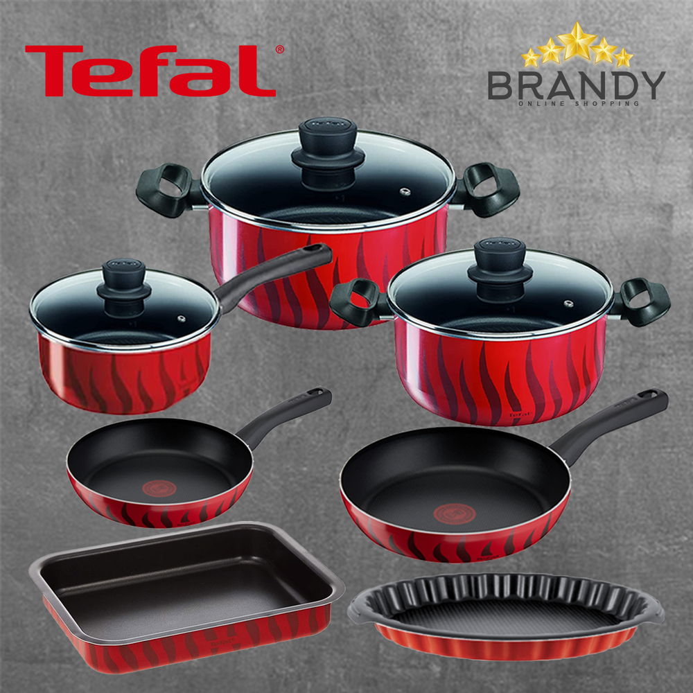 Tempo Flame Set 10pcs Non-Stick Cookware