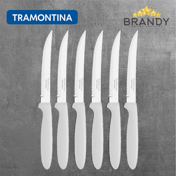 Ipanema White Knives Set 12pcs Stainless Steel