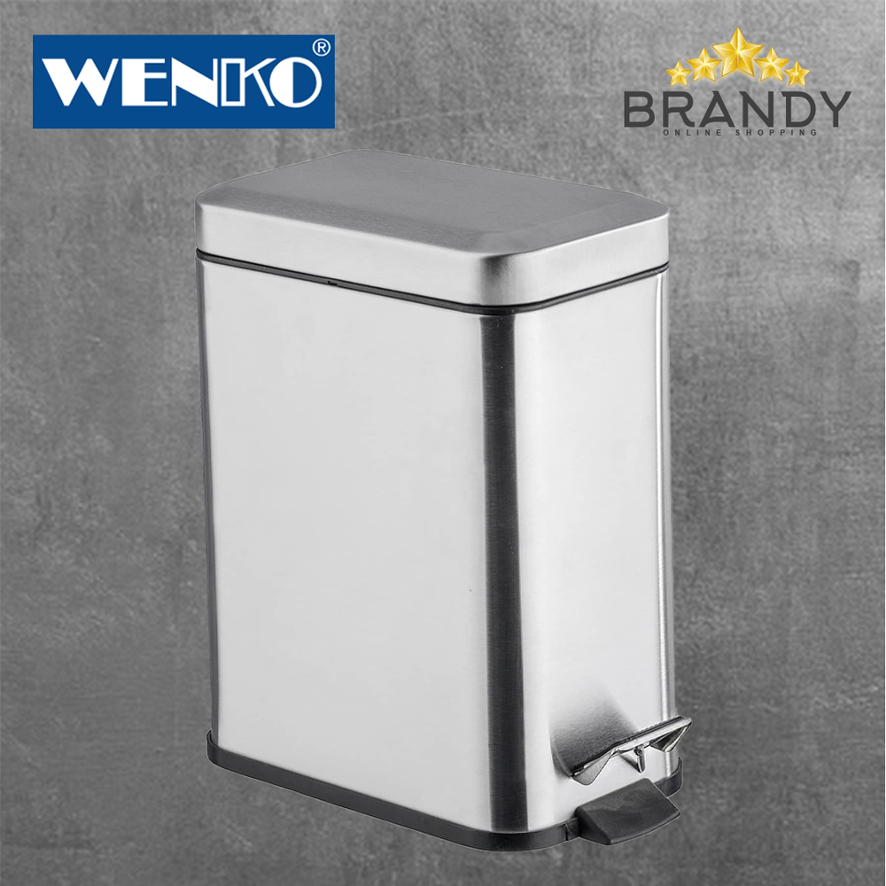 Wenko Stainless Steel Pedal Bin 5L