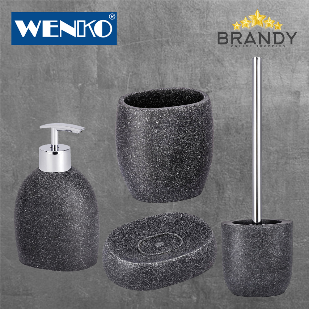 Puro Anthracite Toilet Accessories Set