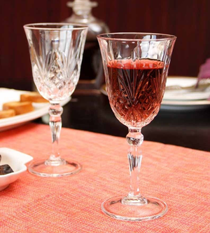 Melodia Wine Glasses Set 6pcs Crystal Glass