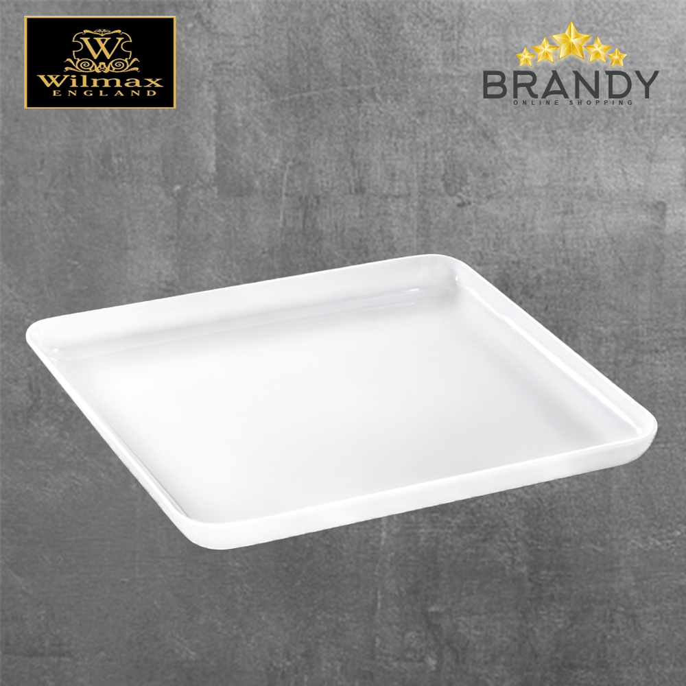 Square Porcelain Plate - 19x19cm, 24.5x24.5cm