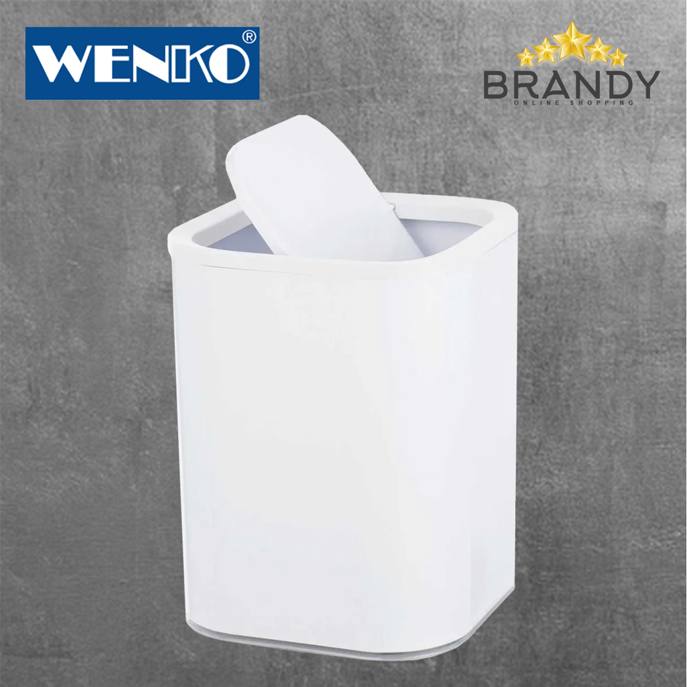 Oria White Bin 7L Acrylic Bathroom Accessory