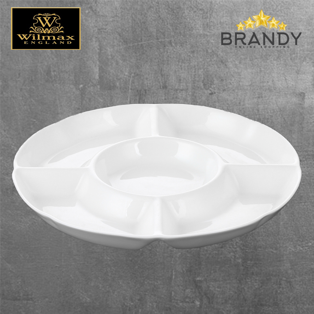 Divided Platter 33cm Porcelain Serveware