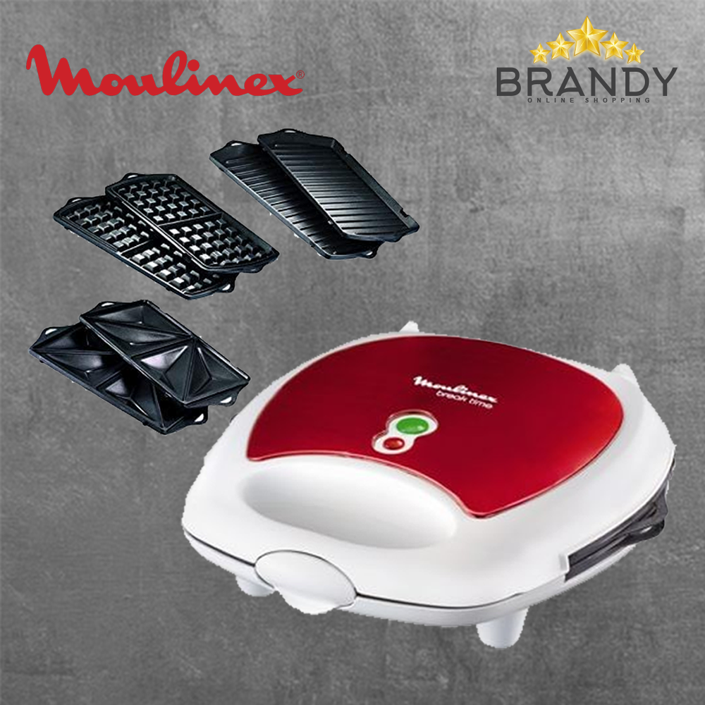 Sandwich & Waffle Maker SW612543, 700W, Red & White
