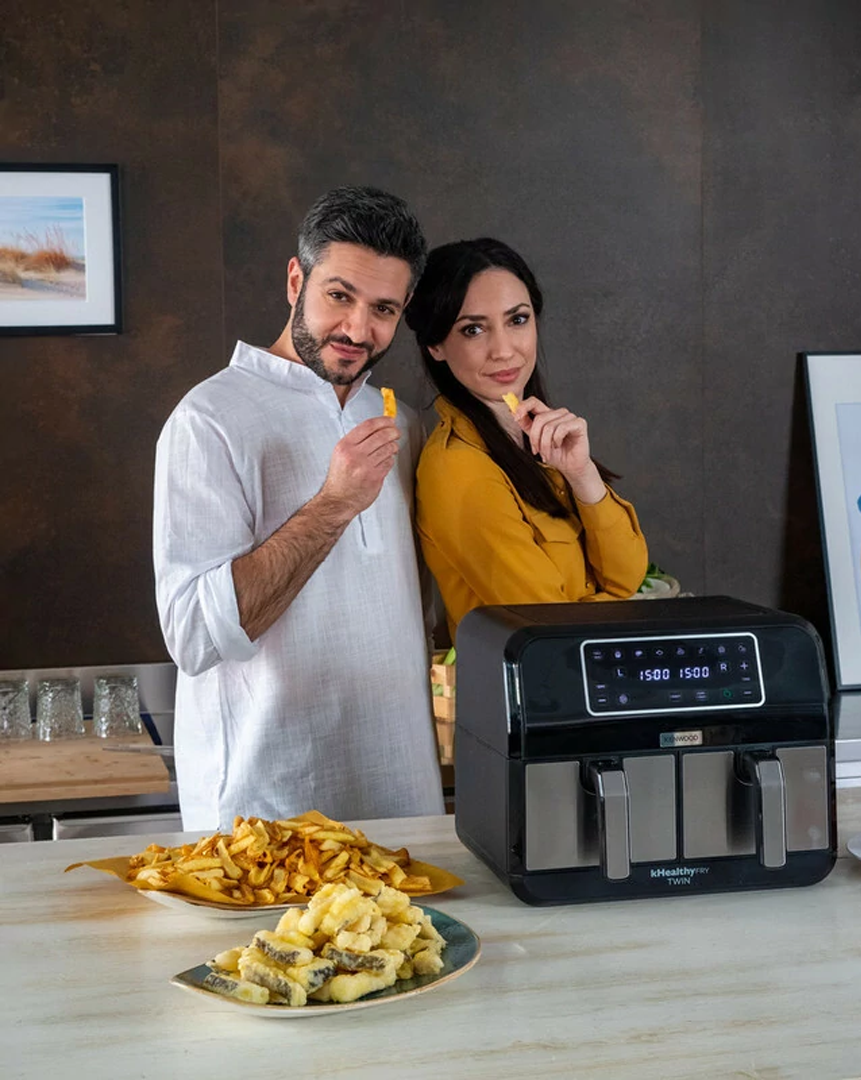 Dual Air Fryer Digital 4L+4L HFM75