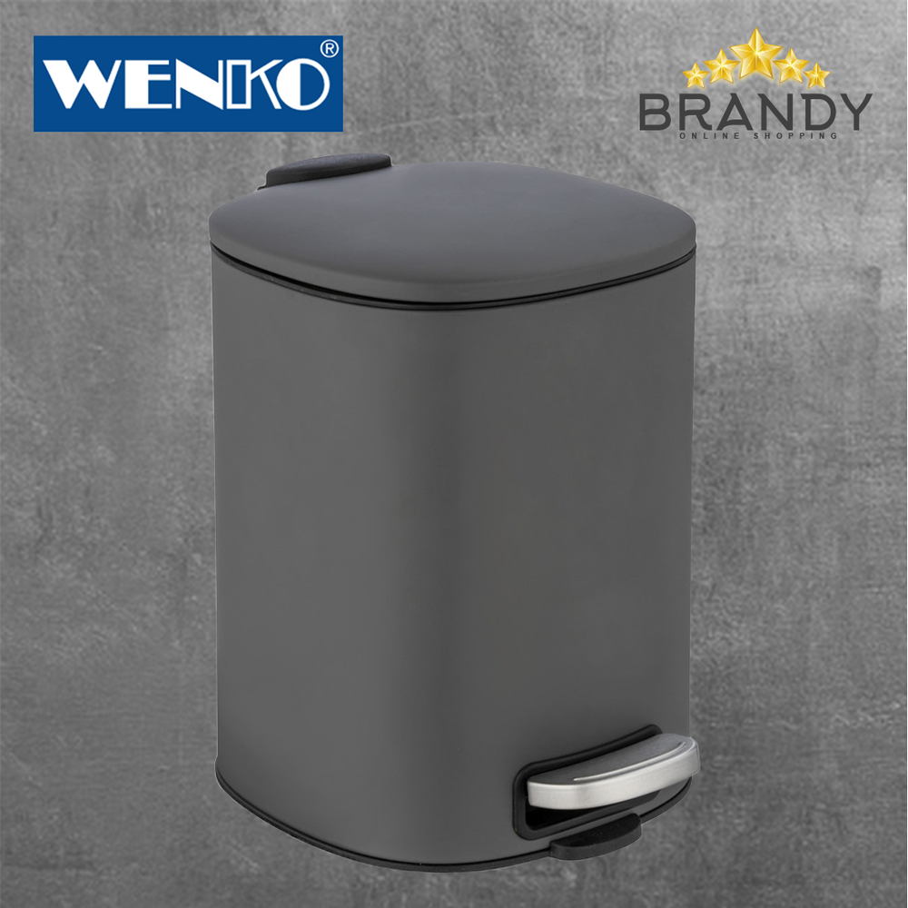 Alassio Grey Bin 5L
