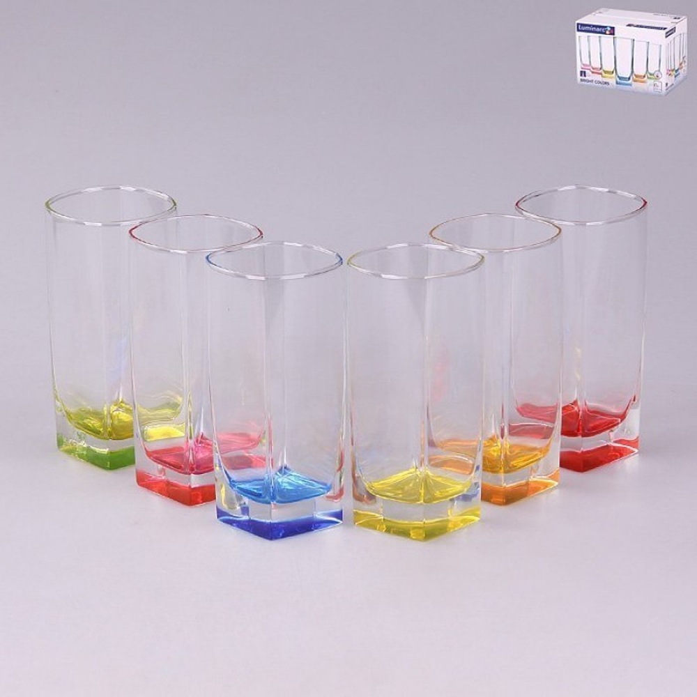 Sterling Colored Long Cups Set 6pcs
