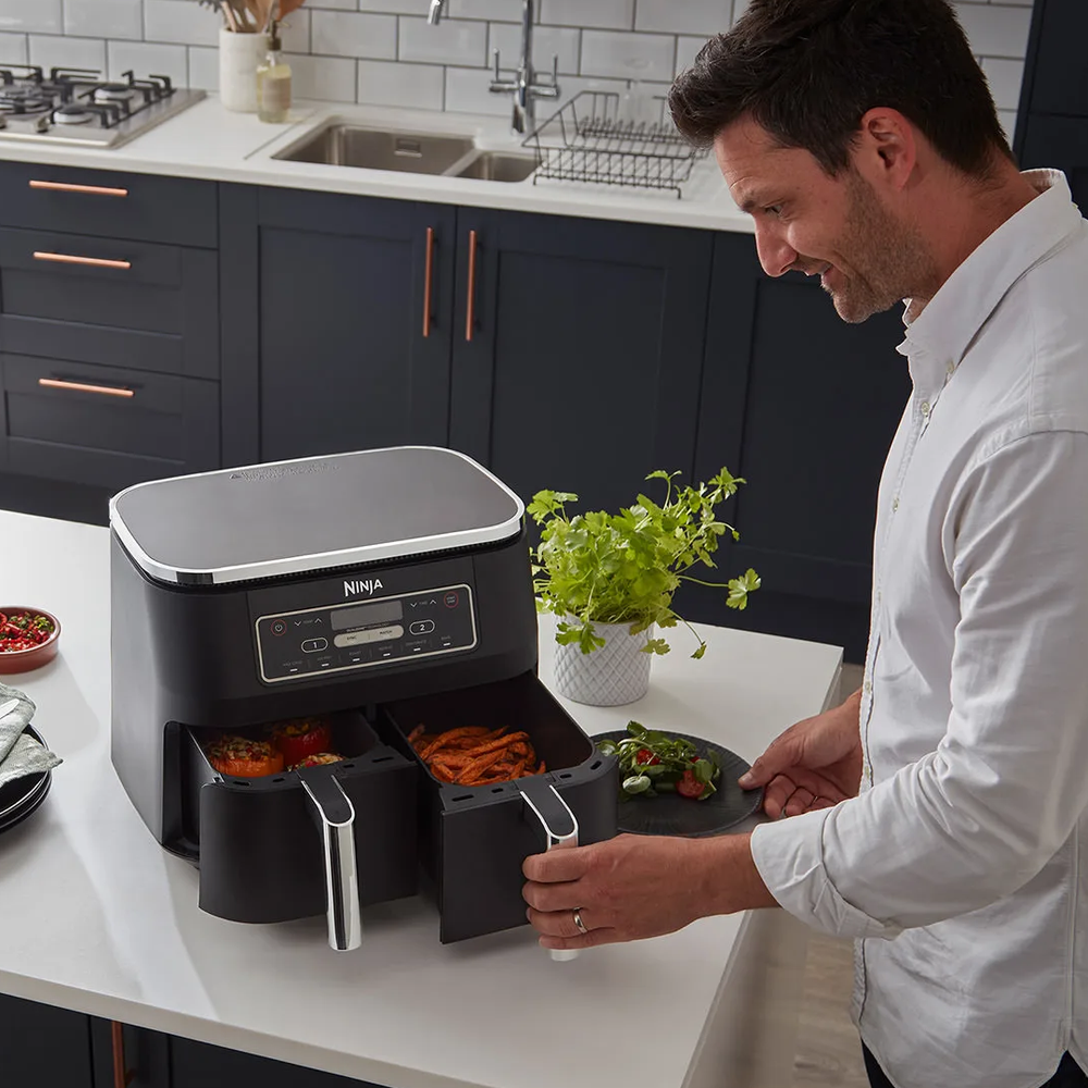 Foodi Dual Air Fryer Digital 7.6L with Dual Cooking Zones and Touch Screen