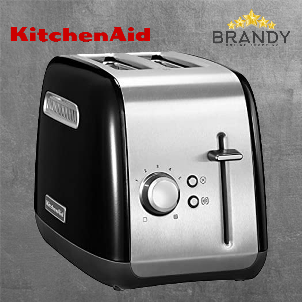 Classic Toaster with 2-Slice Capacity, Black & Silver