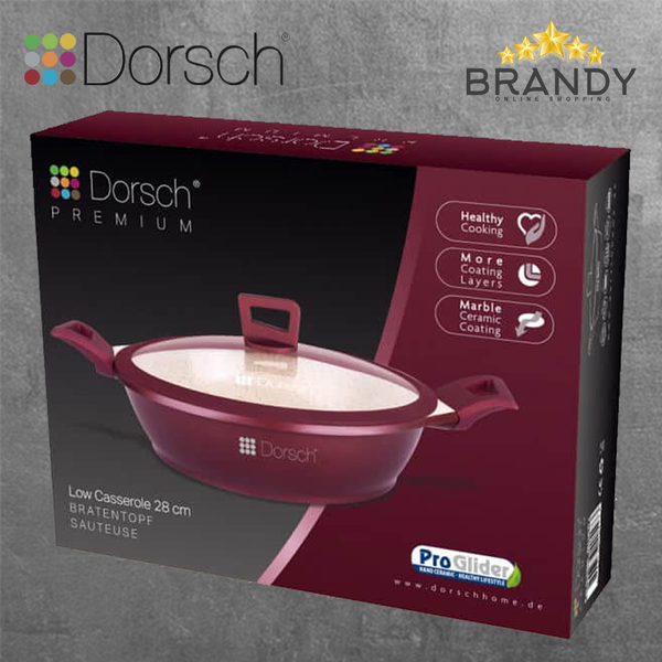 Premium Granite Low Casserole with Proglider Non-stick Coating
