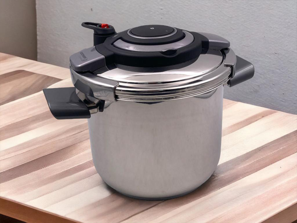 Easy Press Pressure Cooker - Stainless Steel, Multi-Capacity