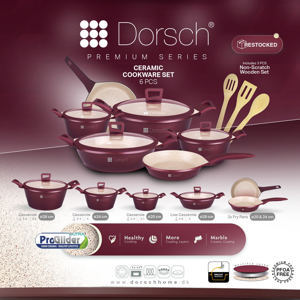 Premium Granite Cookware Set 9pcs